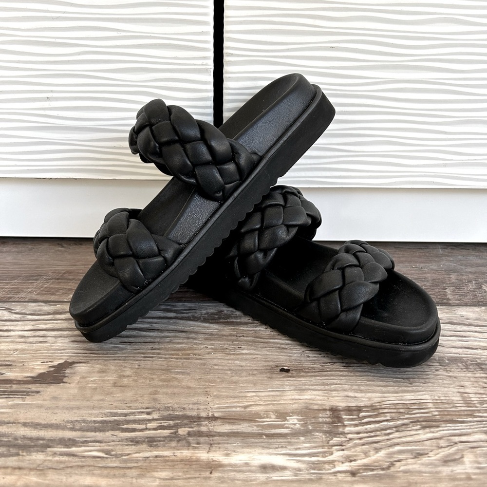 BP braided sandal slides